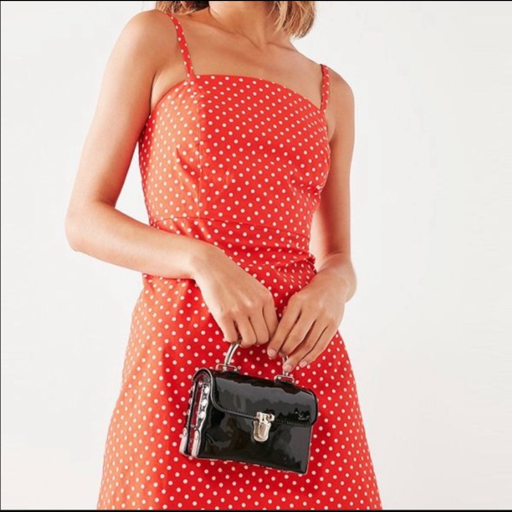 Urban outfitters red polka dot dress
